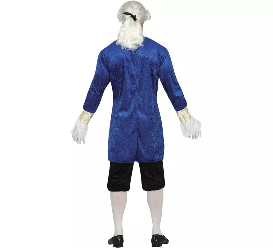 Translation missing: it.Disfraz de Marqués Distinguido Azul para hombre