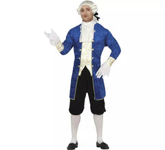 Costume da marchese distinto blu per uomo