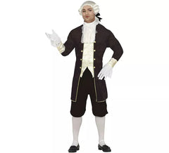 Elegante costume da marchese marrone per uomo