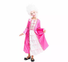 Costume da marchesa vintage rosa per bambina