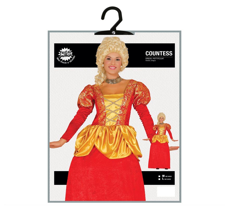 Disfraz de Marquesa roja para mujer
