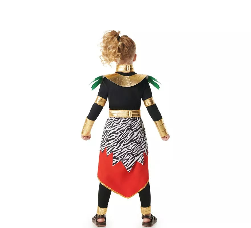 Translation missing: it.Disfraz de Masai Africano rojo elegante para niños