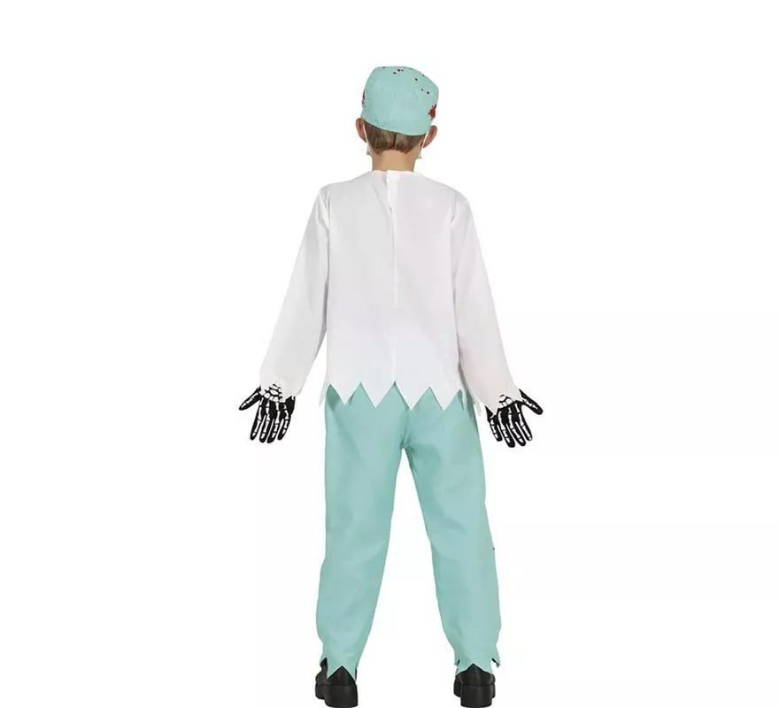 Translation missing: it.Disfraz de Médico Esqueleto Zombie para niños