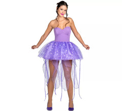 Costume da Medusa viola con tentacoli per donna