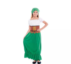 Costume da locandiere medievale classico per bambina