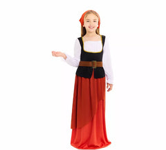 Costume da locandiera medievale per bambina