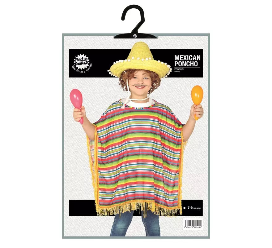 Disfraz de Mexicano a rayas para niños