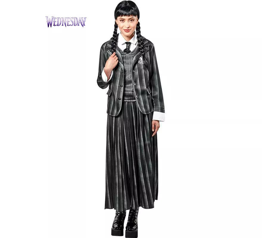 Translation missing: it.Disfraz de Miércoles Escolar de La Familia Addams para mujer