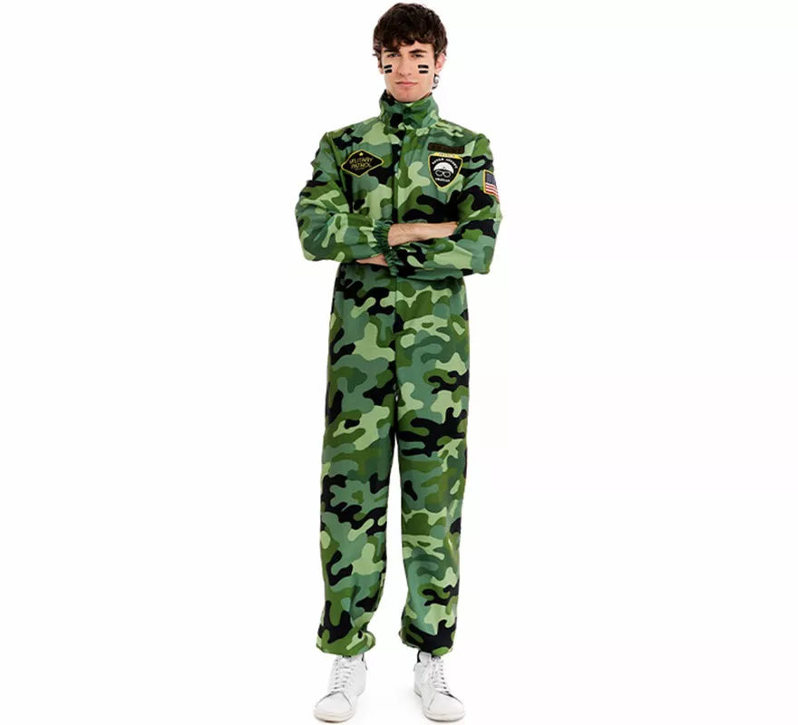 Translation missing: it.Disfraz de Militar Camuflaje para hombre