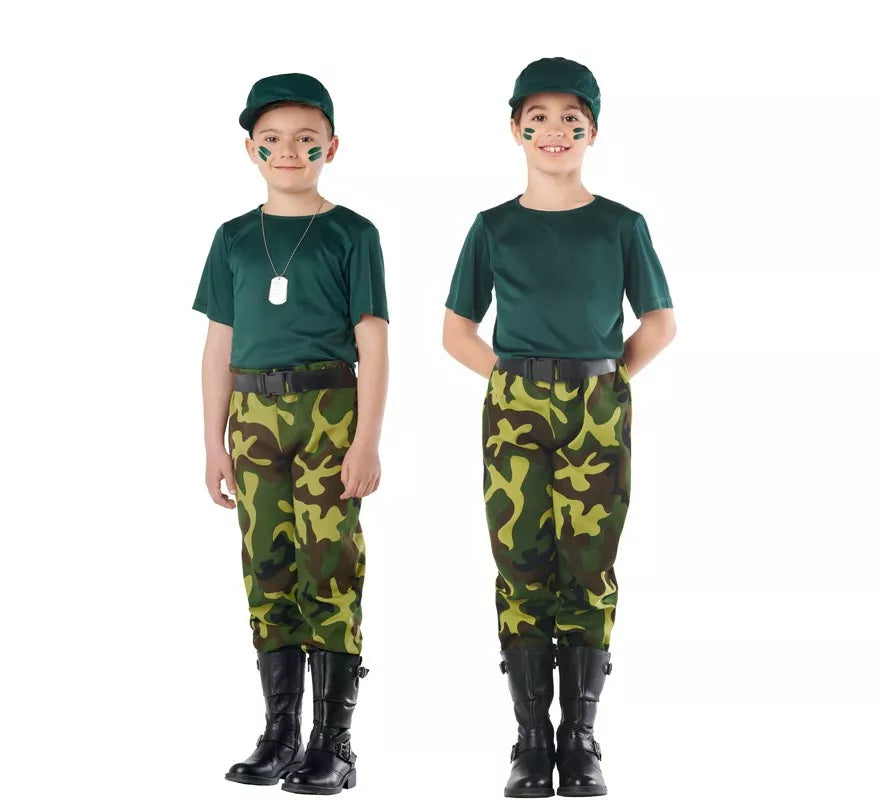 Translation missing: es.Disfraz de Militar Camuflaje para Niños