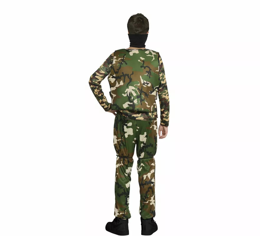 Translation missing: it.Disfraz de Militar de Camuflaje para adolescente