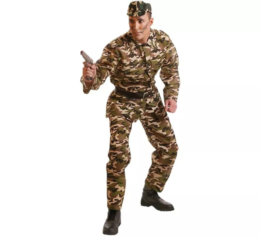 Translation missing: it.Disfraz de Militar de camuflaje para hombre