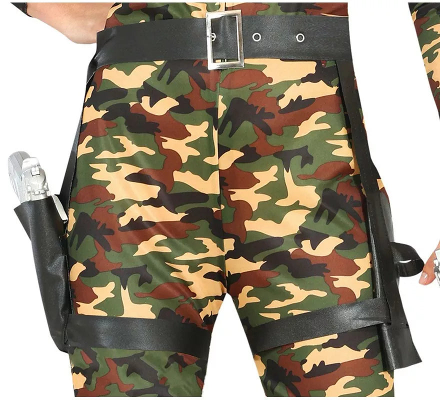 Translation missing: es.Disfraz de Militar Soldado de camuflaje para mujer