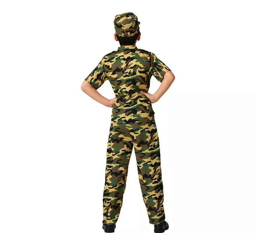 Translation missing: it.Disfraz de Militar traje camuflado para niño