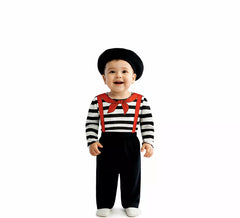 Costume da mimo per bambini con basco