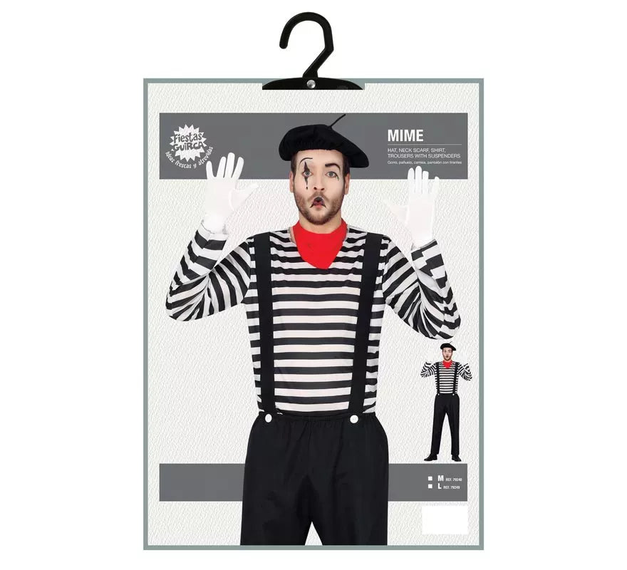 Translation missing: it.Disfraz de Mimo Parisino para hombre