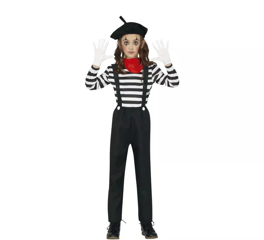 Translation missing: es.Disfraz de Mimo Parisino para niños