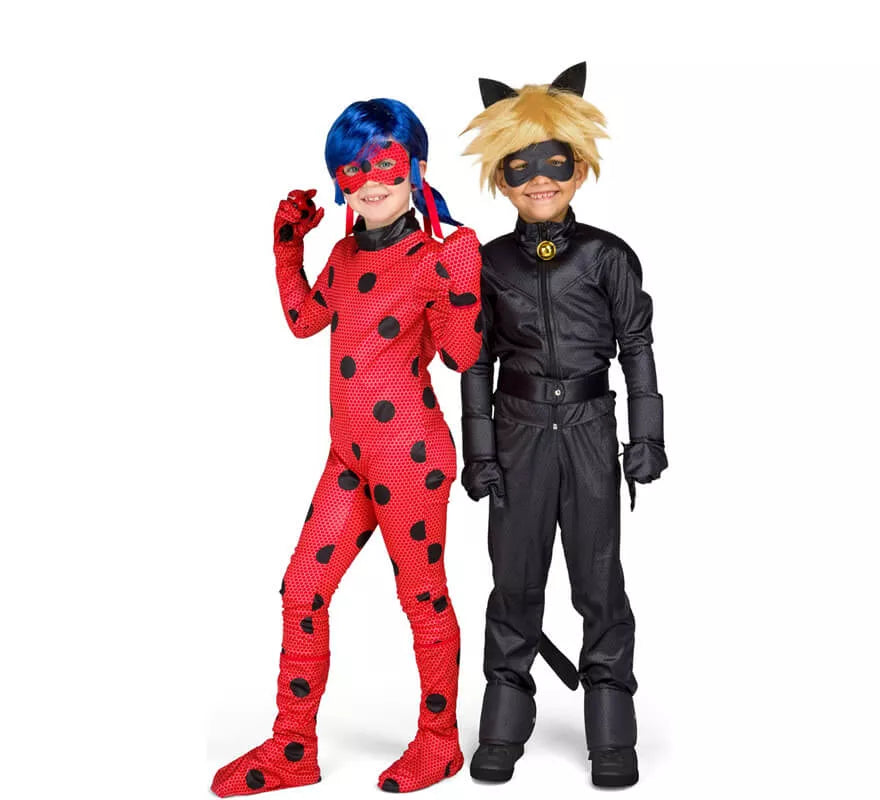 Translation missing: it.Disfraz de Miraculous Ladybug con peluca para niña