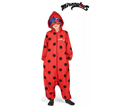 Costume di Miraculous Ladybug pigiama con parrucca per bambina