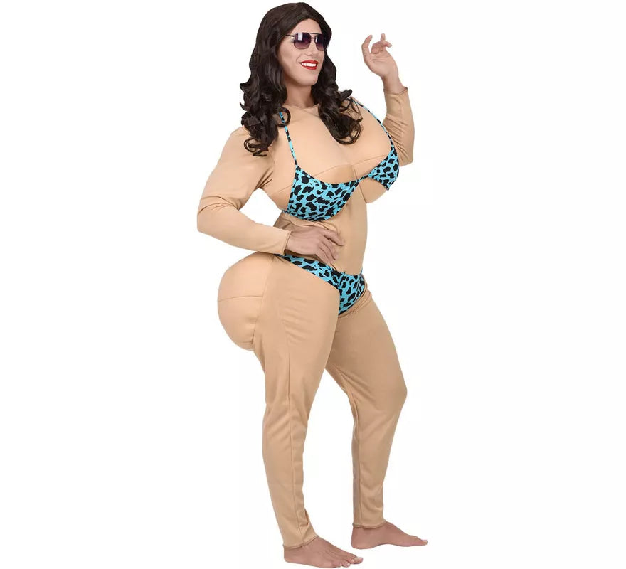 Translation missing: it.Disfraz de Miss Bikini Acolchado para hombre