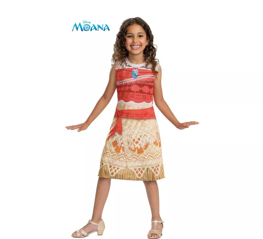 Translation missing: es.Disfraz de Moana Vaiana básico plus para niña