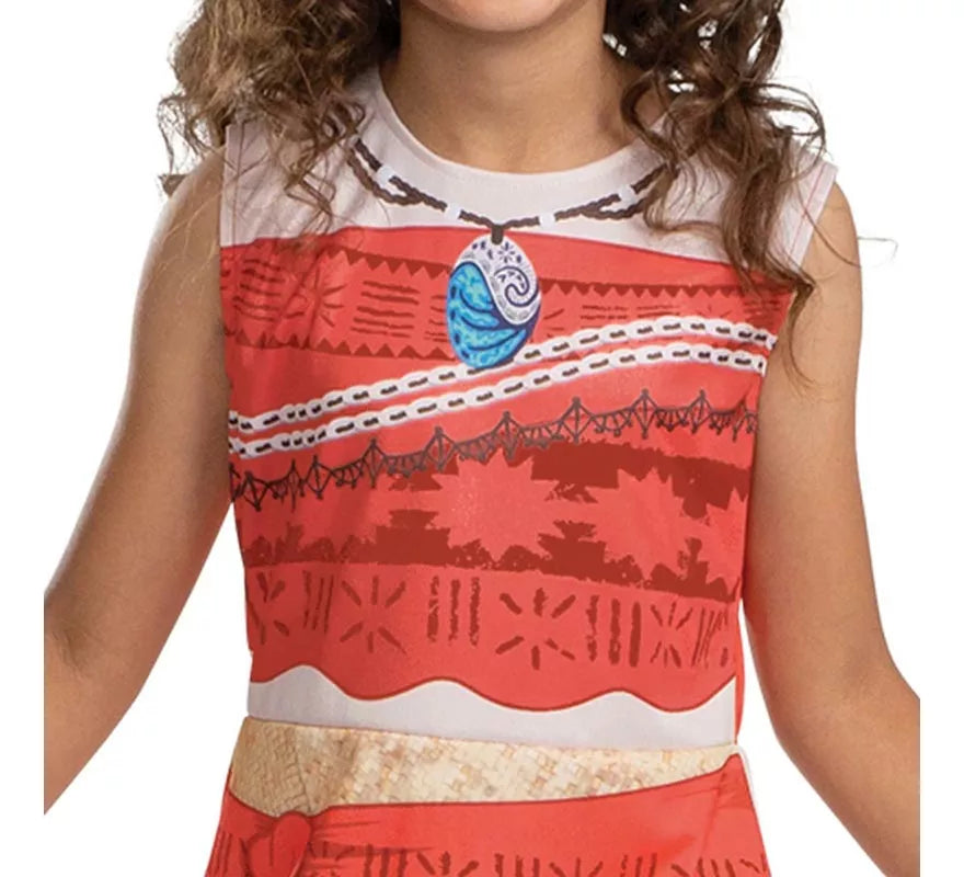 Translation missing: it.Disfraz de Moana Vaiana básico plus para niña