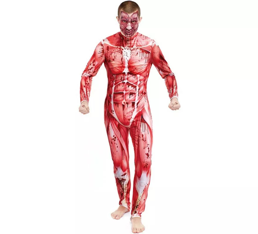 Translation missing: es.Disfraz de Modelo Anatómico con Músculos para hombre