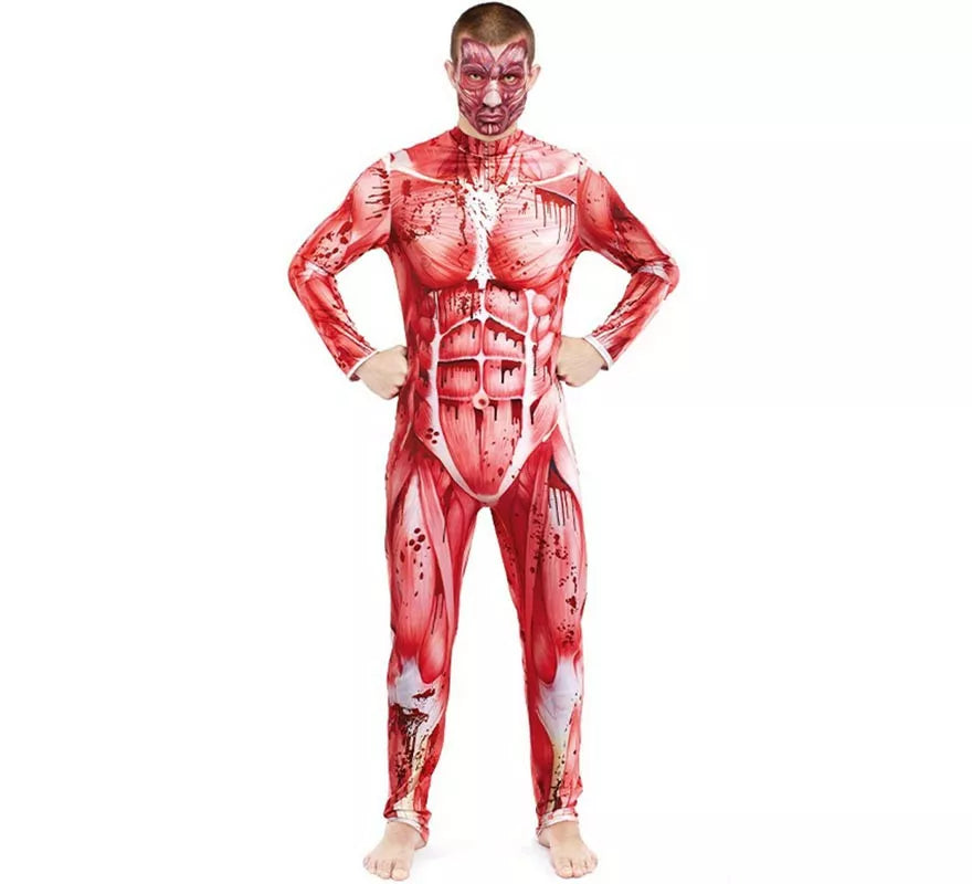 Translation missing: it.Disfraz de Modelo Anatómico con Músculos para hombre