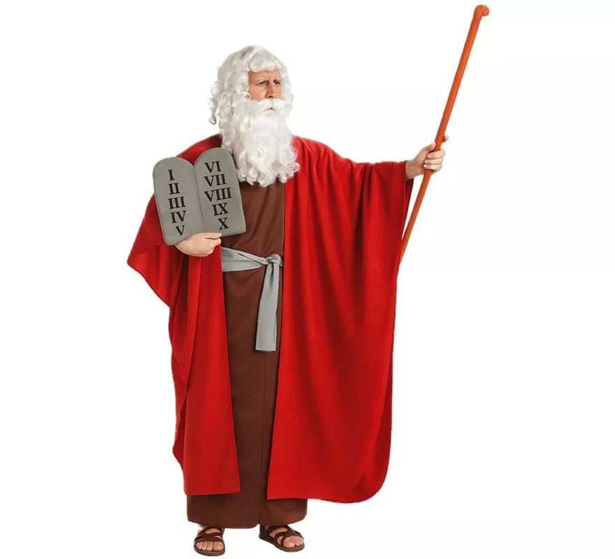 Translation missing: it.Disfraz de Moisés con tablas de mandamientos para hombre