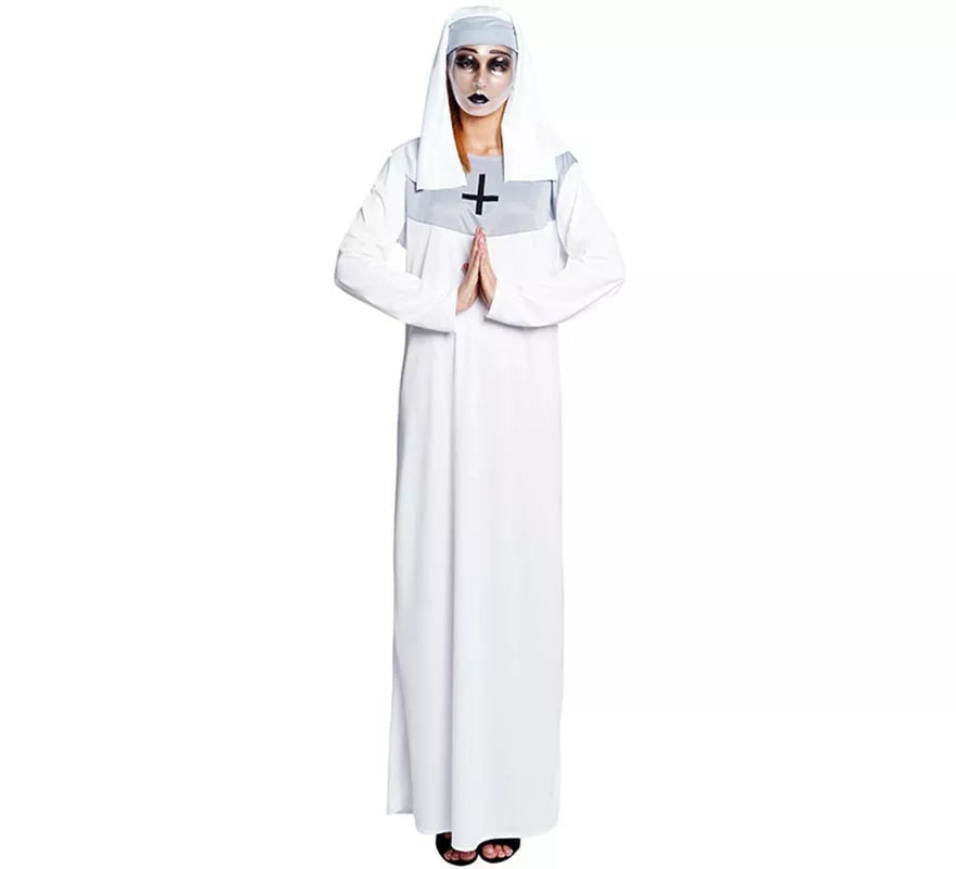 Translation missing: it.Disfraz de Monja blanca para mujer