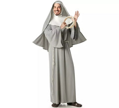 Costume da suora grigia per uomo