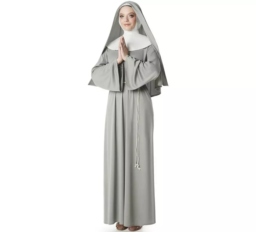 Translation missing: it.Disfraz de Monja gris para mujer