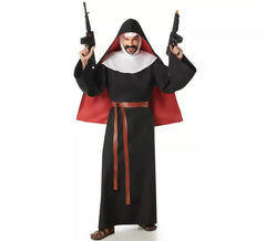 Costume da suora nera per uomo