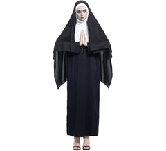 Costume da suora nera per donna