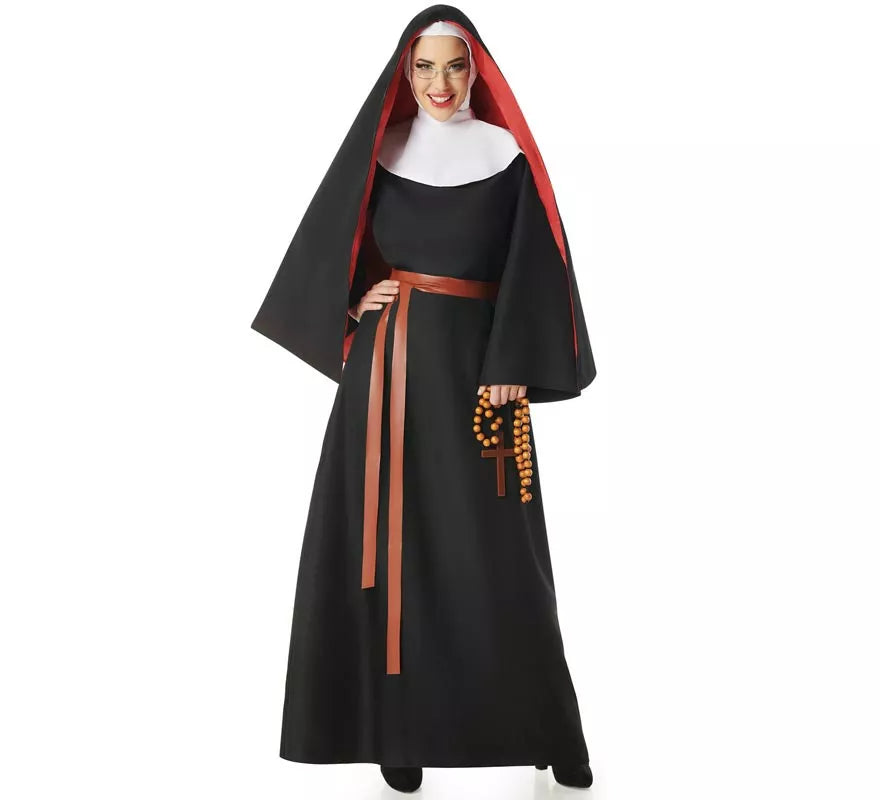 Translation missing: it.Disfraz de Monja negro para mujer
