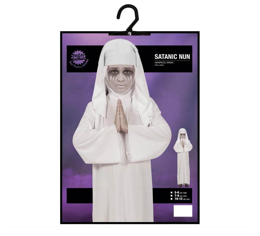 Disfraz de Monja Satánica para niña