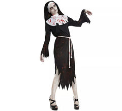 Disfraz de Monja Zombie para mujer