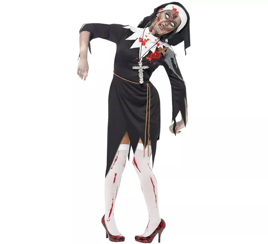 Translation missing: it.Disfraz de Monja Zombie para Mujer