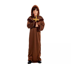 Costume da monaco marrone per bambino