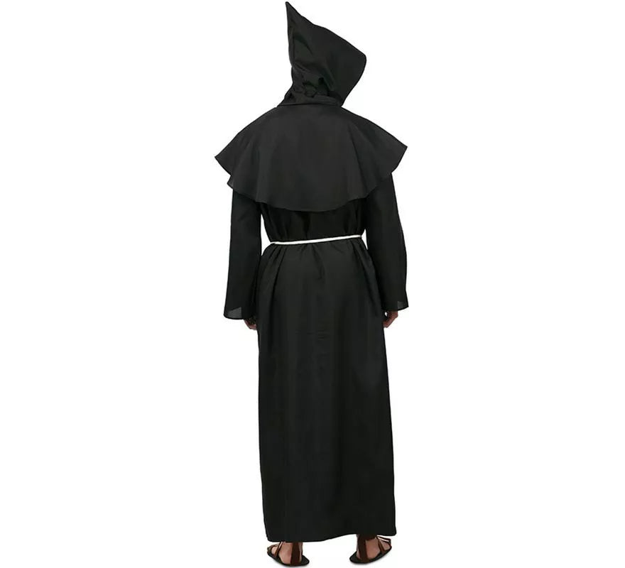 Translation missing: it.Disfraz de Monje medieval oscuro con cruz para hombre
