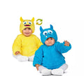 Disfraz de Monstruo Amarillo- Azul Reversible para bebé y niños