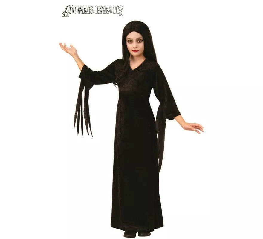 Translation missing: it.Disfraz de Morticia de la Familia Addams para niña