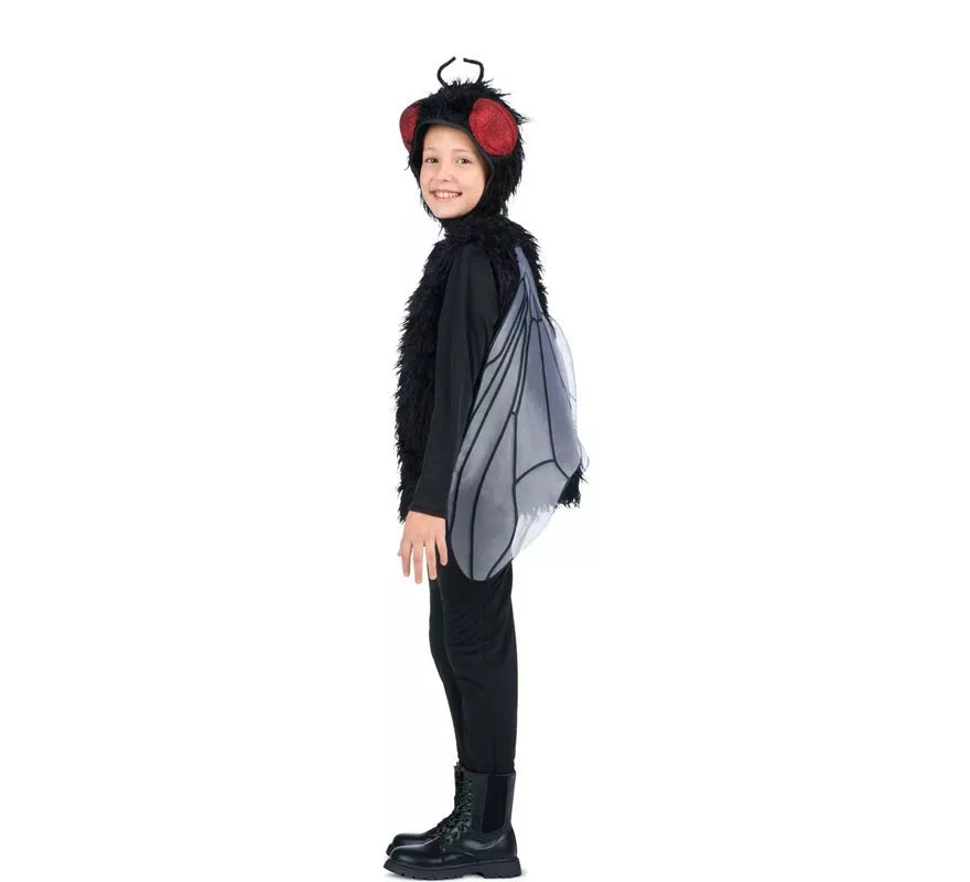 Translation missing: es.Disfraz de Mosca con gorro y alas para niños