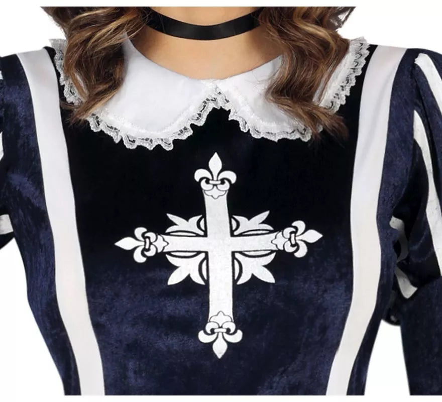 Translation missing: es.Disfraz de Mosquetera azul para mujer