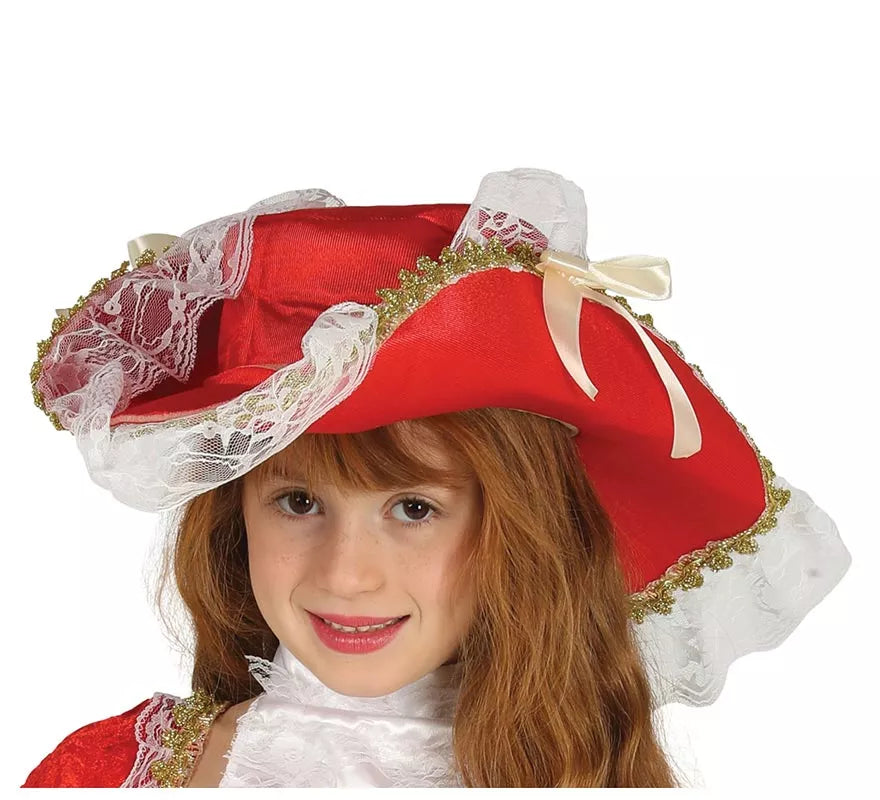 Translation missing: it.Disfraz de Mosquetera roja Flor de Lis para niña