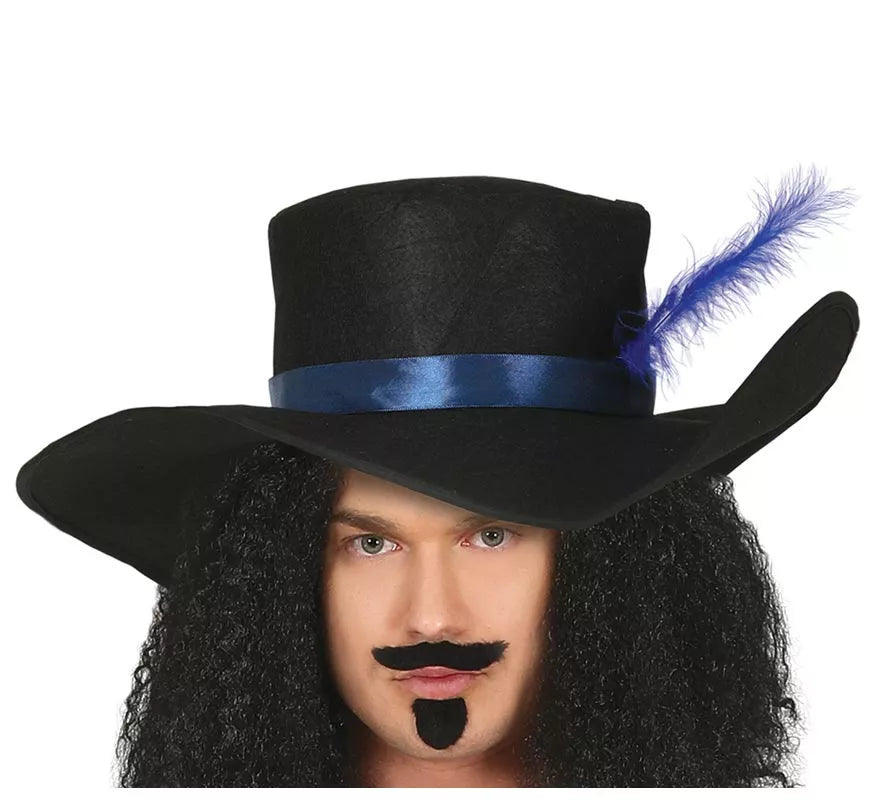 Translation missing: it.Disfraz de Mosquetero Azul Elegante para hombre