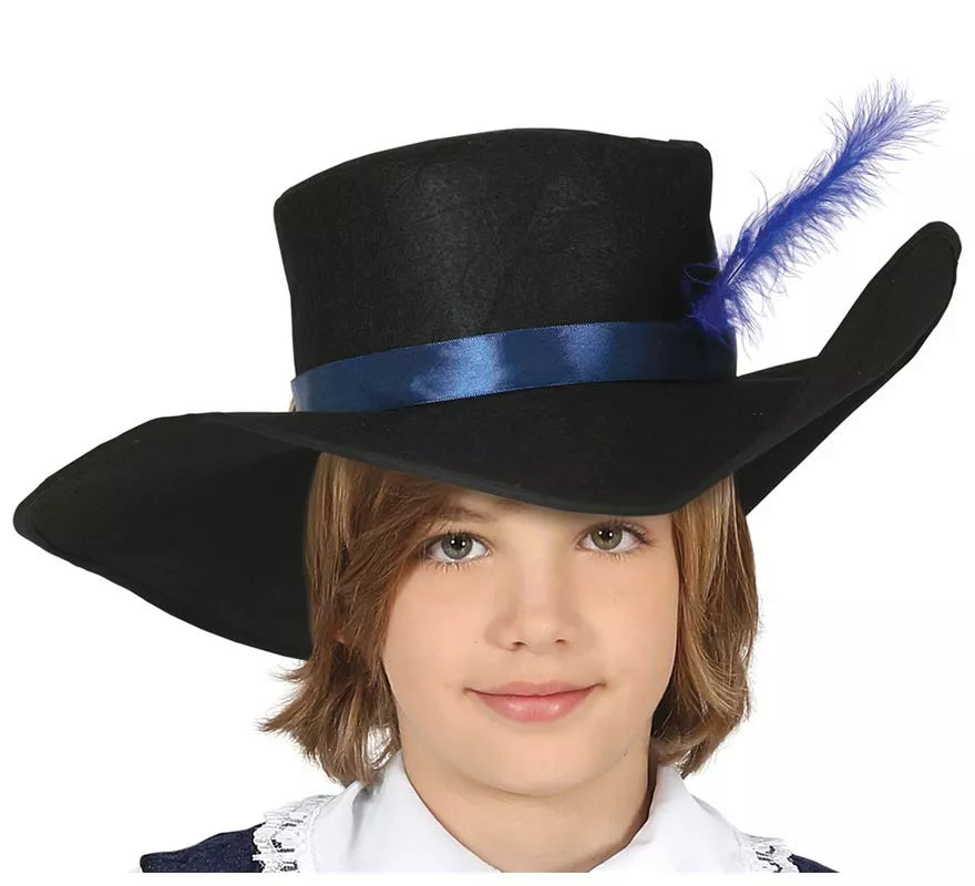 Translation missing: it.Disfraz de Mosquetero Azul Elegante para niño