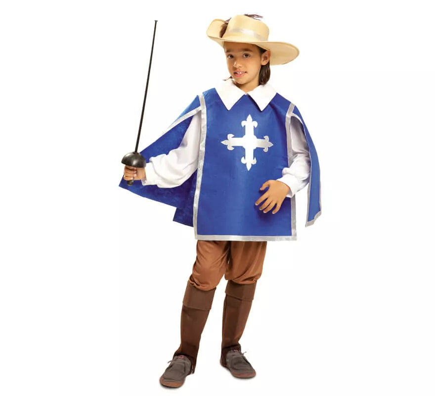 Translation missing: it.Disfraz de Mosquetero azul para niño