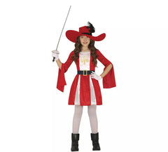 Costume da moschettiere rosso per bambino