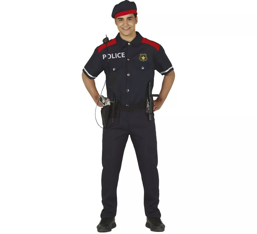 Translation missing: es.Disfraz de Mosso d'Esquadra para hombre